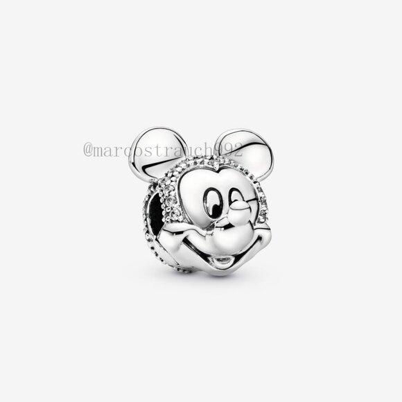 Pandora Mickey Mouse Pavé Clip Charm - Picture 1 of 4